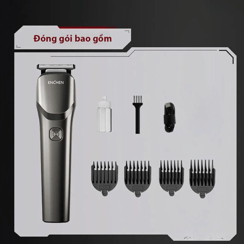 Tông đơ cắt tóc Enchen Beardo 2 | Enchen Boost - Màu Đen | Vinimino