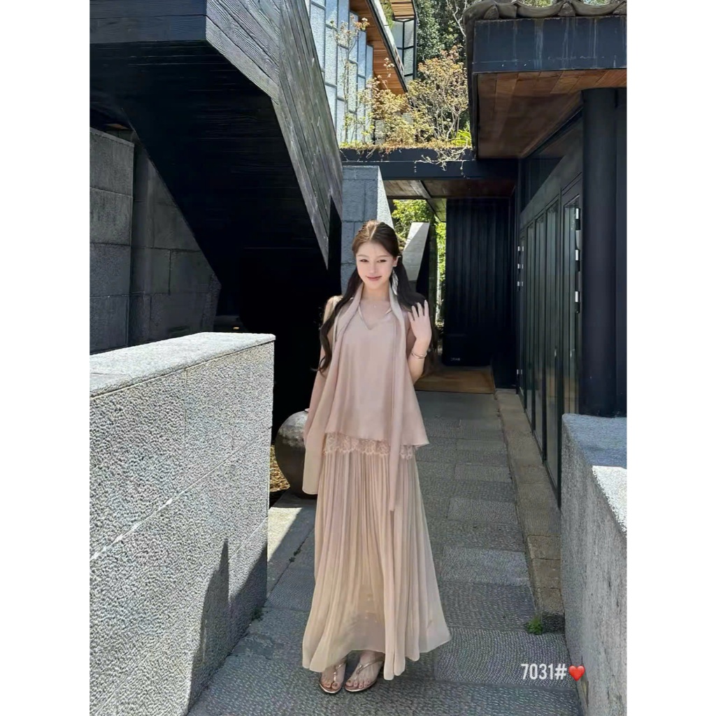 [SALE XẢ KHO] Sét Áo Váy 3 Chi Tiết Y JIA💙7031