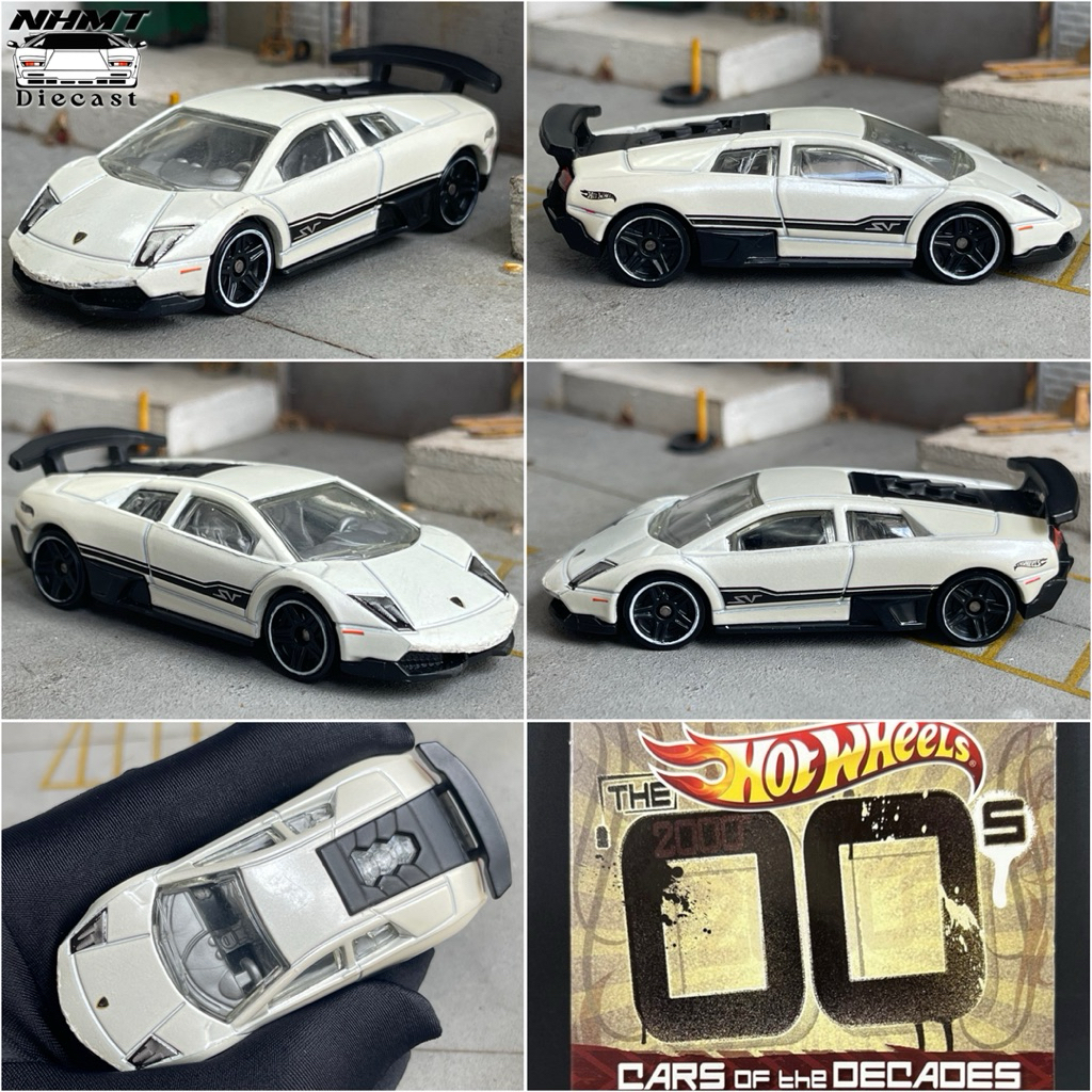 Mô Hình Xe - Hot Wheels Lamborghini Murcielago SV ( Loose Card , Trầy )
