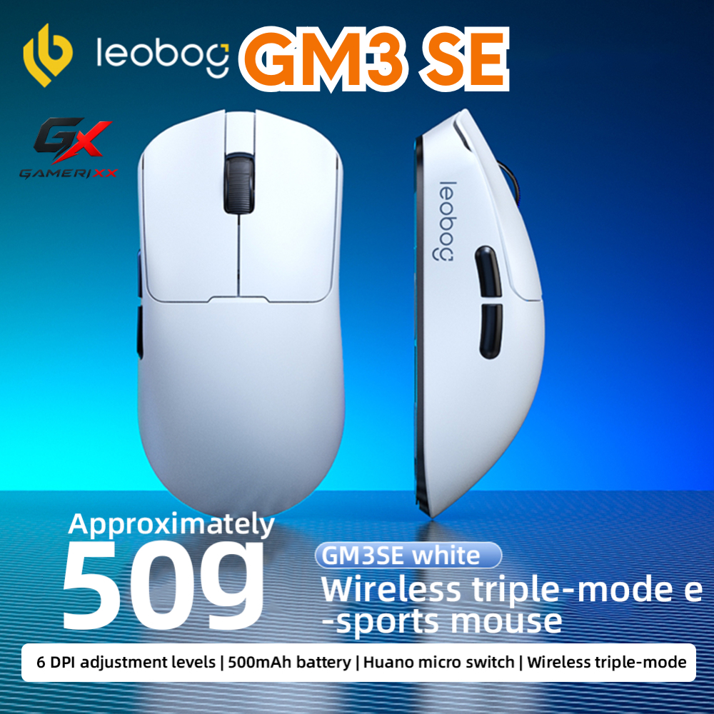 Chuột không dây Leobog GM3 - Mắt đọc PAW3311 - Polling rate 1k - Dung lượng pin 500mAh | BigBuy360 - bigbuy360.vn