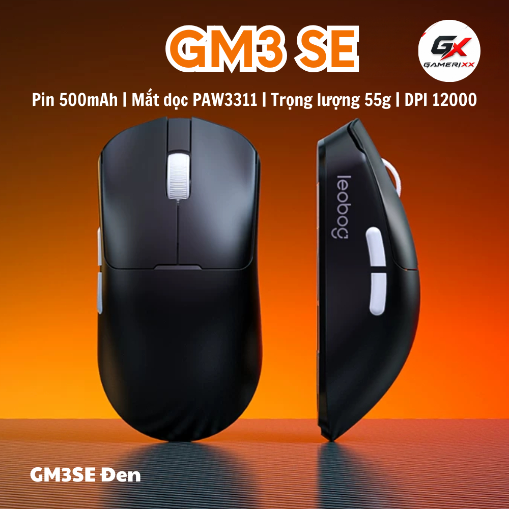 Chuột không dây Leobog GM3 - Mắt đọc PAW3311 - Polling rate 1k - Dung lượng pin 500mAh | BigBuy360 - bigbuy360.vn