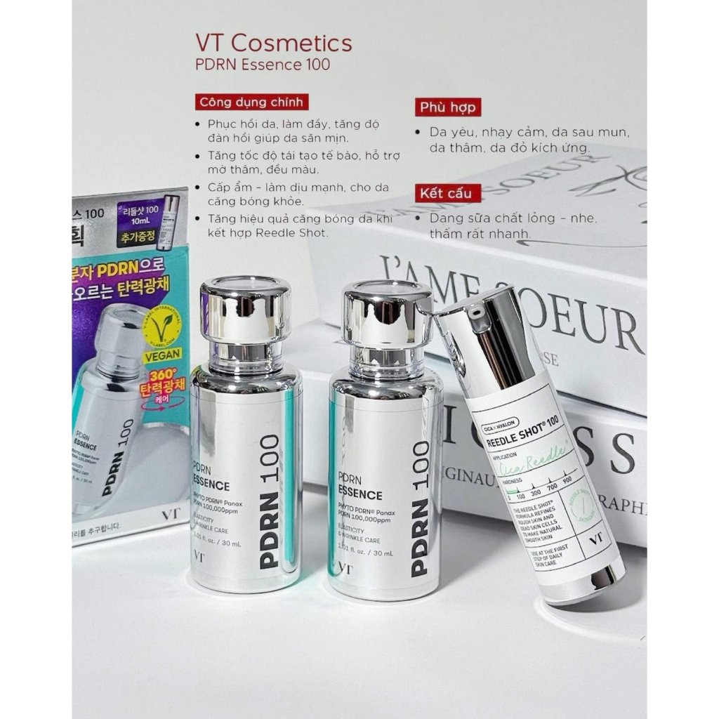 set serum VT PDRN phục hôi, căng bóng da