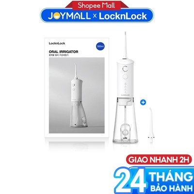 [ShopeeVIP T9] Máy Tăm Nước LocknLock ENR164WHT 300ml, Hàng Chính Hãng, 3 Chế Độ, Chống Nước IPX7 - JoyMall