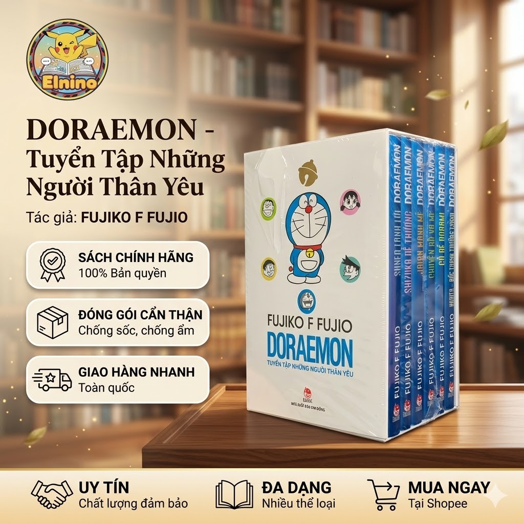 Bọc sách Boxset Doraemon Những Người Thân Yêu