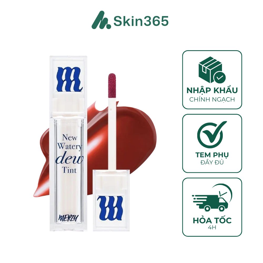 Son Tint Bóng Merzy New Watery Dew Tint Căng Mọng Lâu Trôi 4g