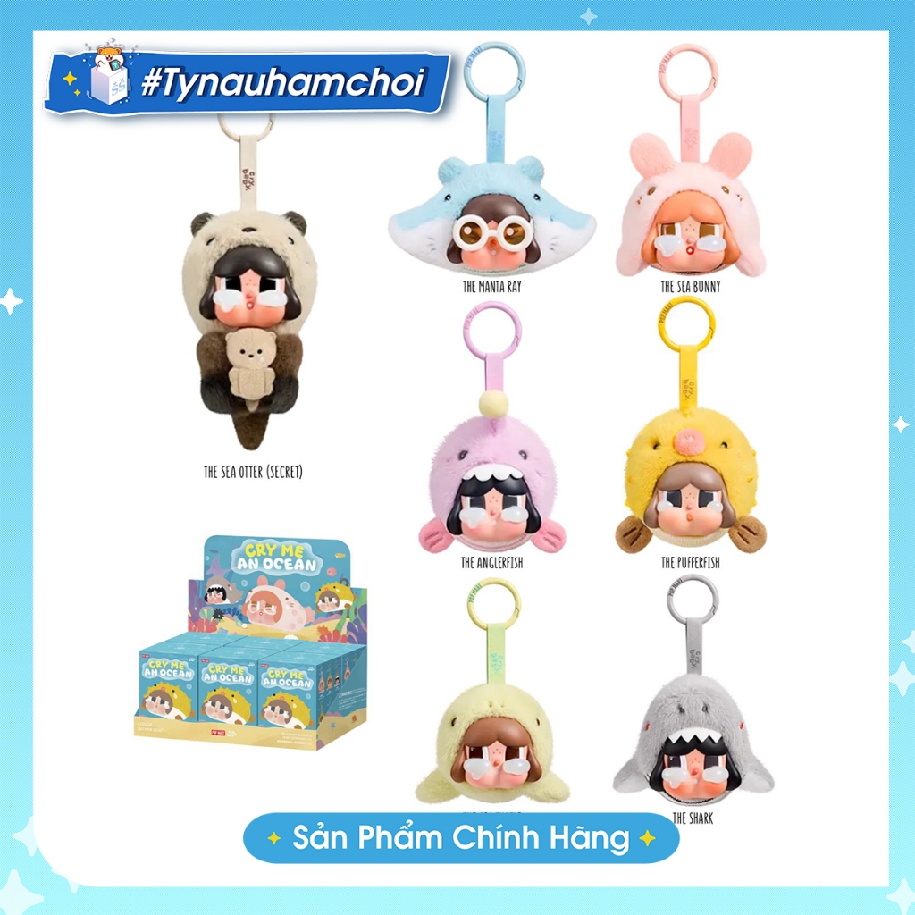 [CHÍNH HÃNG] Blindbox Crybaby Cry Me An Ocean Series Móc Khóa Gấu Bông - Bộ sưu tập Crybaby -Tynauha