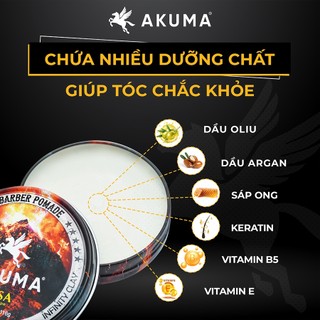 Combo Sáp vuốt tóc Akuma 56gr và Gôm 390ml Chính hãng