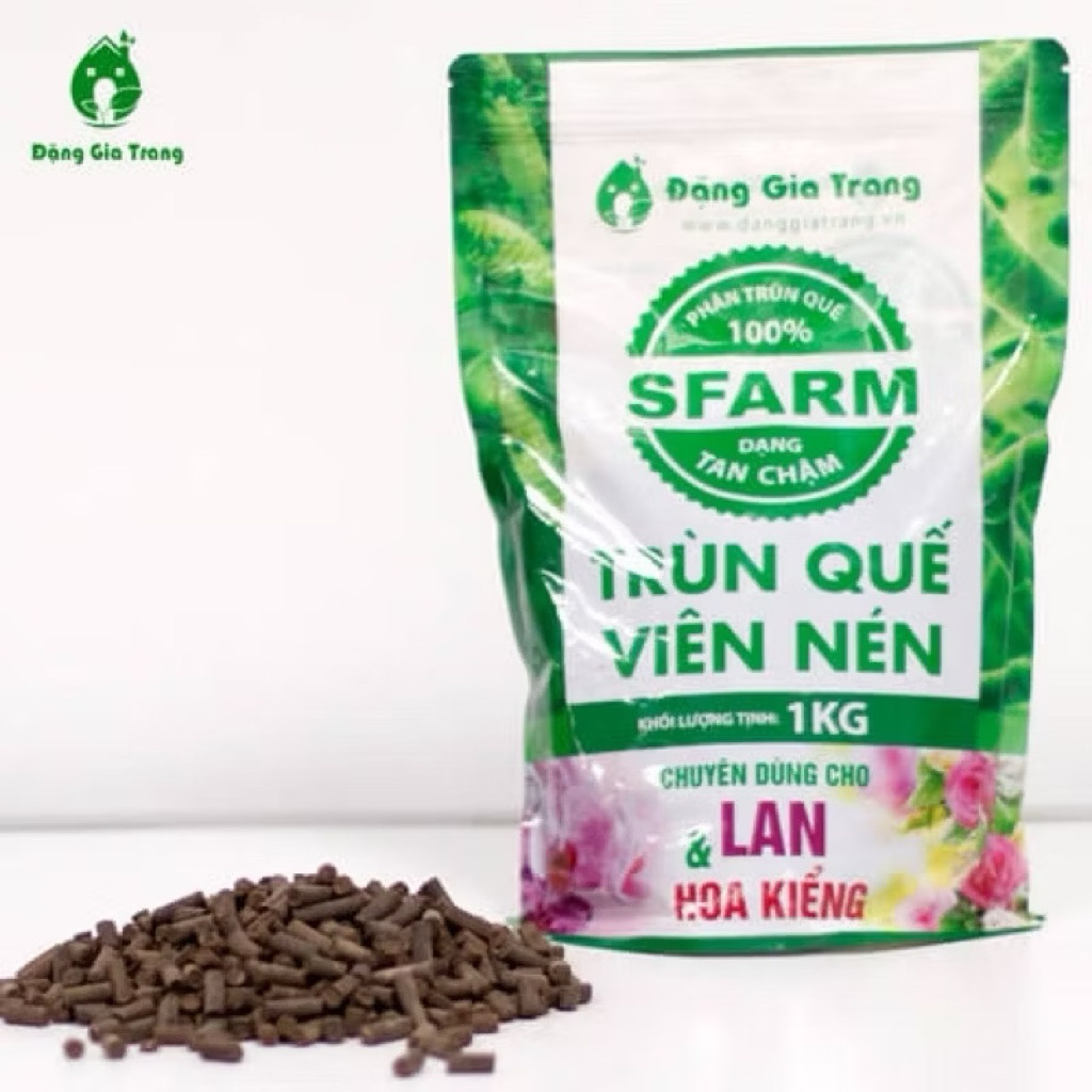 Trùn quế viên nén sfarm Đặng Gia Trang 1kg
