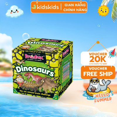 Đồ Chơi Giáo Dục BrainBox Dinosaur Cho Bé Khám Phá Khủng Long Rèn Trí Nhớ Tư Duy 4+