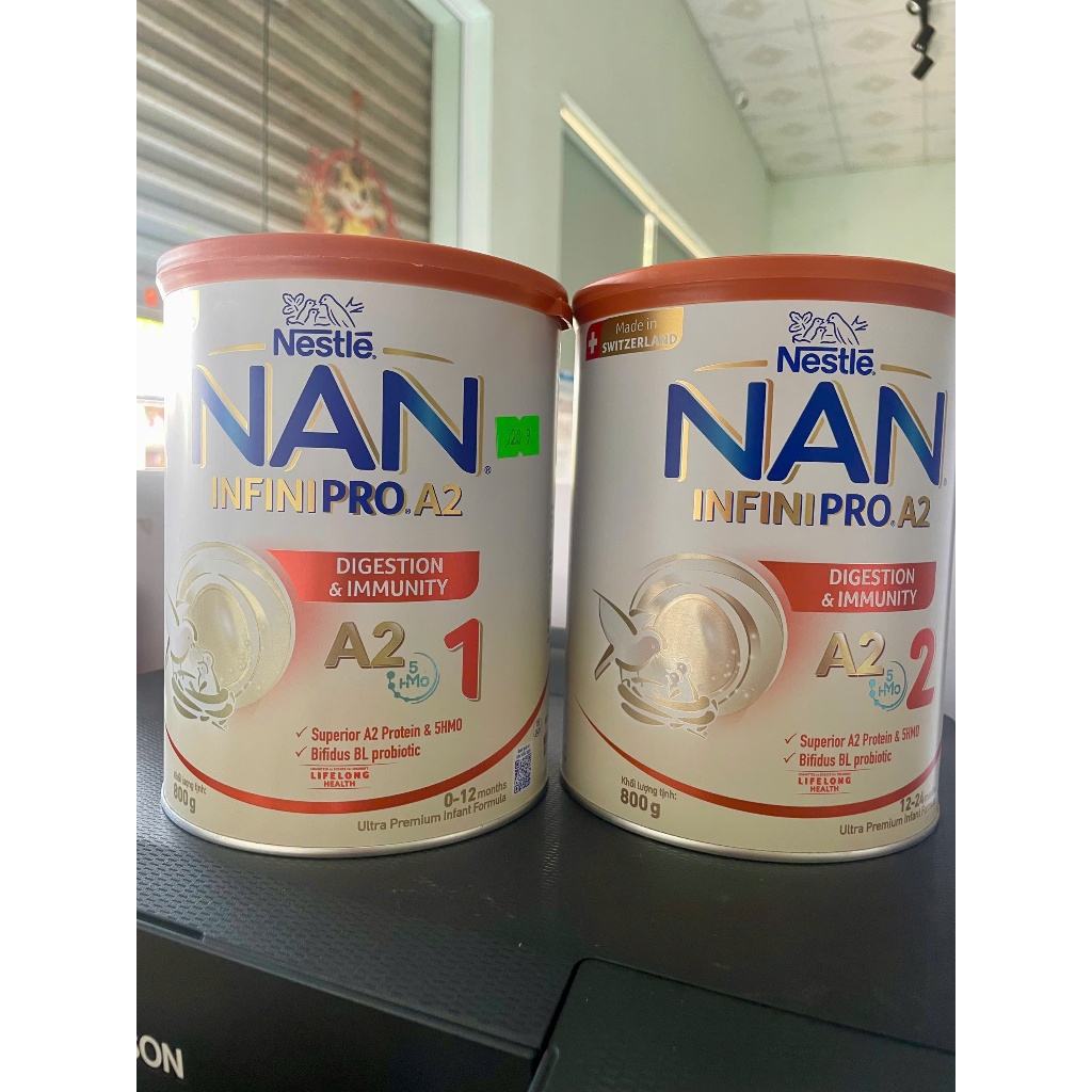 [SALE Date 12/2026] Sữa NAN INFINIFRO A2 số 2 (6- 12 THÁNG) 800g từ Thuỵ Sĩ có Đạm A2, 6HMO