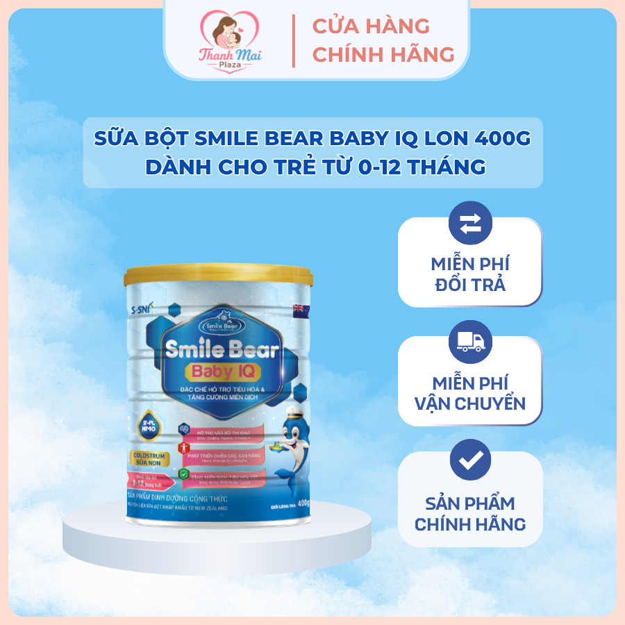 Sữa dinh dưỡng công thức Smile Bear Baby IQ_Smile Bear