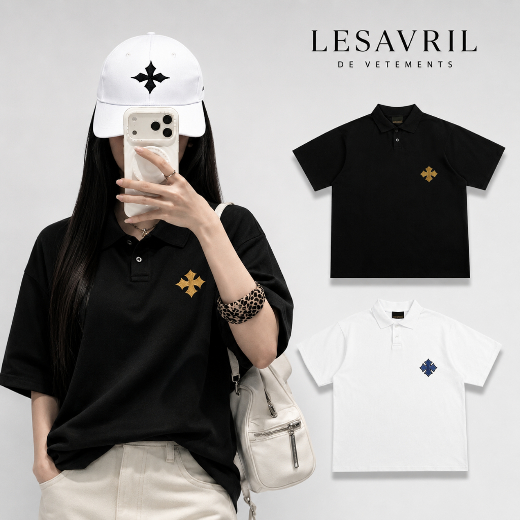Áo Thun Cổ Trụ Lumineux Polo Shirt - Lesavril de Vetements