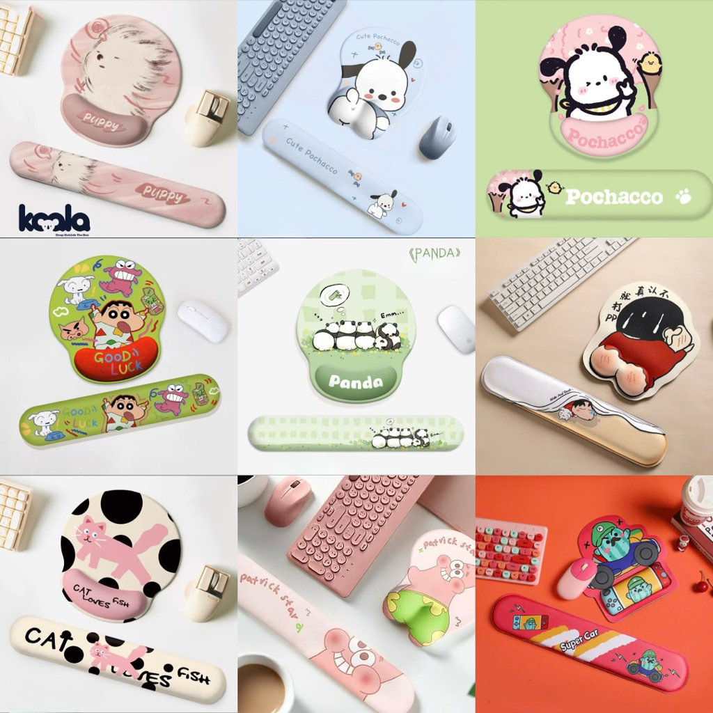 Lót Chuột 3D + Kê Bàn Phím 3D Koala Dễ Thương Kê Cổ Tay Hỗ Trợ Giảm Đau, Giảm…