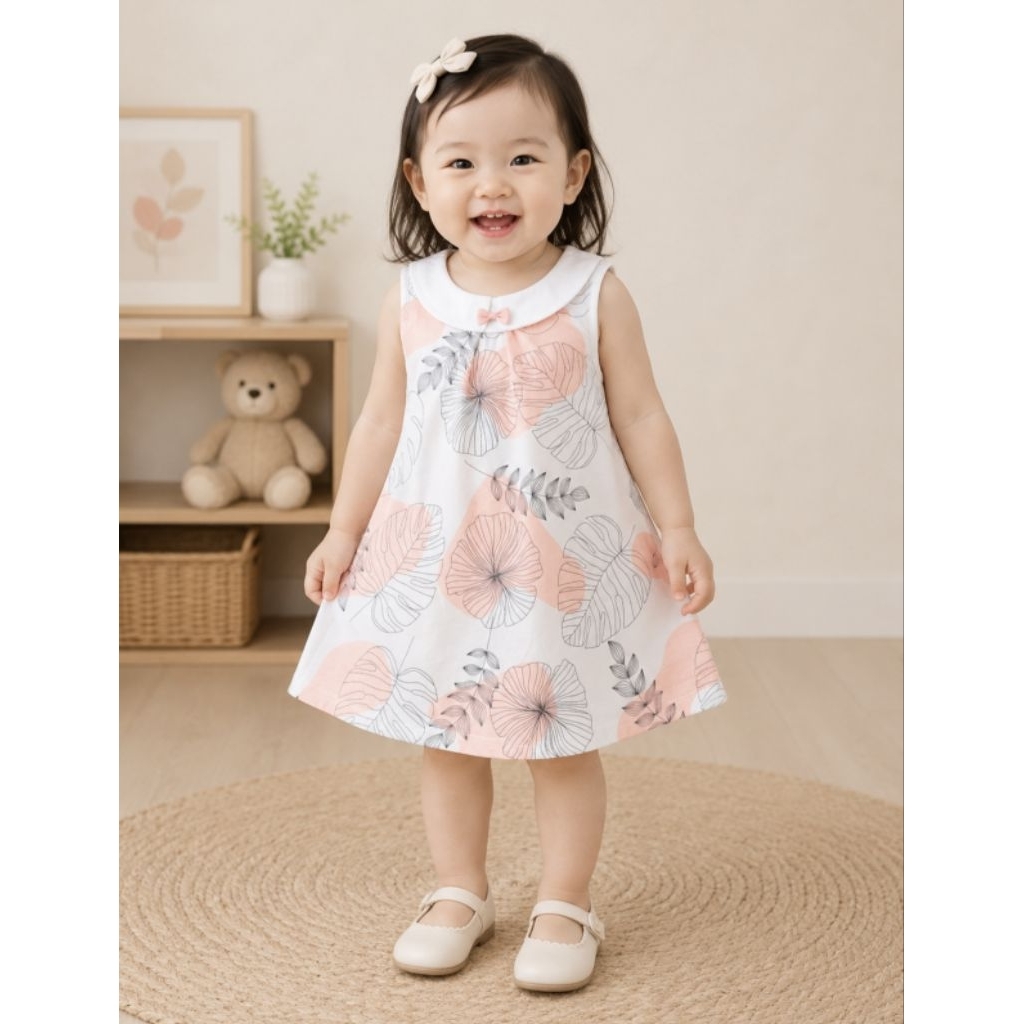 Váy xinh hàng xuất Nhật chất petit mềm mát_size 80 (10-12kg)