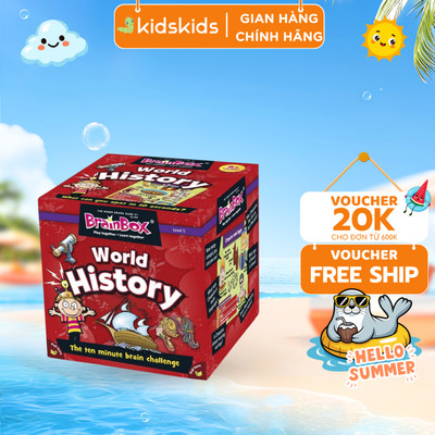 Đồ Chơi Giáo Dục BrainBox World History Cho Bé Khám Phá Lịch Sử Thế Giới Rèn Trí Nhớ 8+