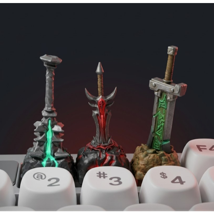 Keycap League of Legends - Liên Minh Huyền Thoại Aatrox Riven Mordekaise đa năng cá nhân hóa sáng tạ