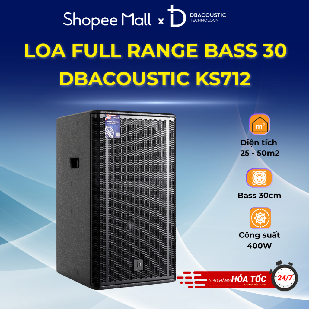 Loa DBacoustic KS712 (giá theo chiếc) - Bass 30cm - Công suất 400W - Chính hãng - BH 12 tháng