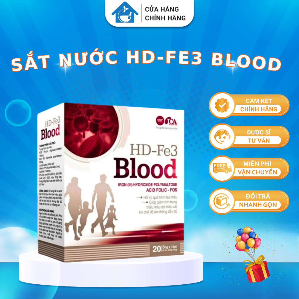 [CHÍNH HÃNG] SẮT ỐNG HD - FE3 BLOOD BỔ MÁU