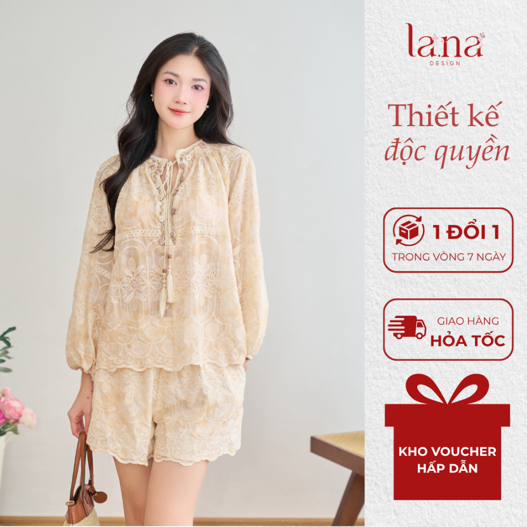 LANA DESIGN Set áo quần Nhã Vy thiết kế chất thô đũi Hàn mềm thoáng mát phù hợp du lịch, dạo phố - S