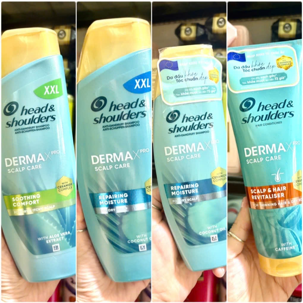 DẦU GỘI - DẦU XẢ GIẢM GÀU HEAD & SHOULDERS DERMA XPRO ANTI DANDRUFF SHAMPOO PHÁP - HEAD AND SHOULDER