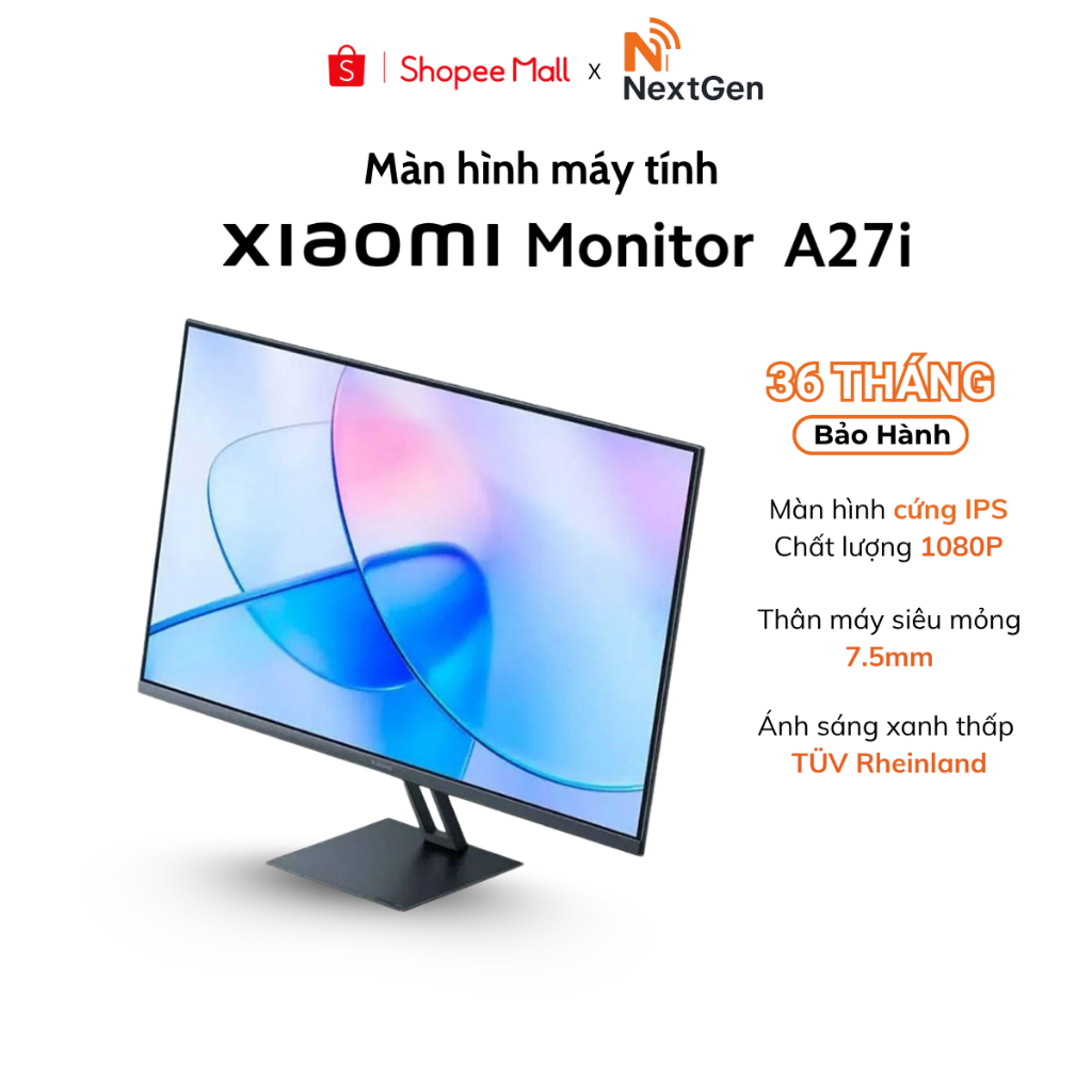 Màn hình máy tính Xiaomi Monitor 27 inch A27i - FULLHD - Tấm nền IPS - Bảo hành 36 Tháng chính hãng