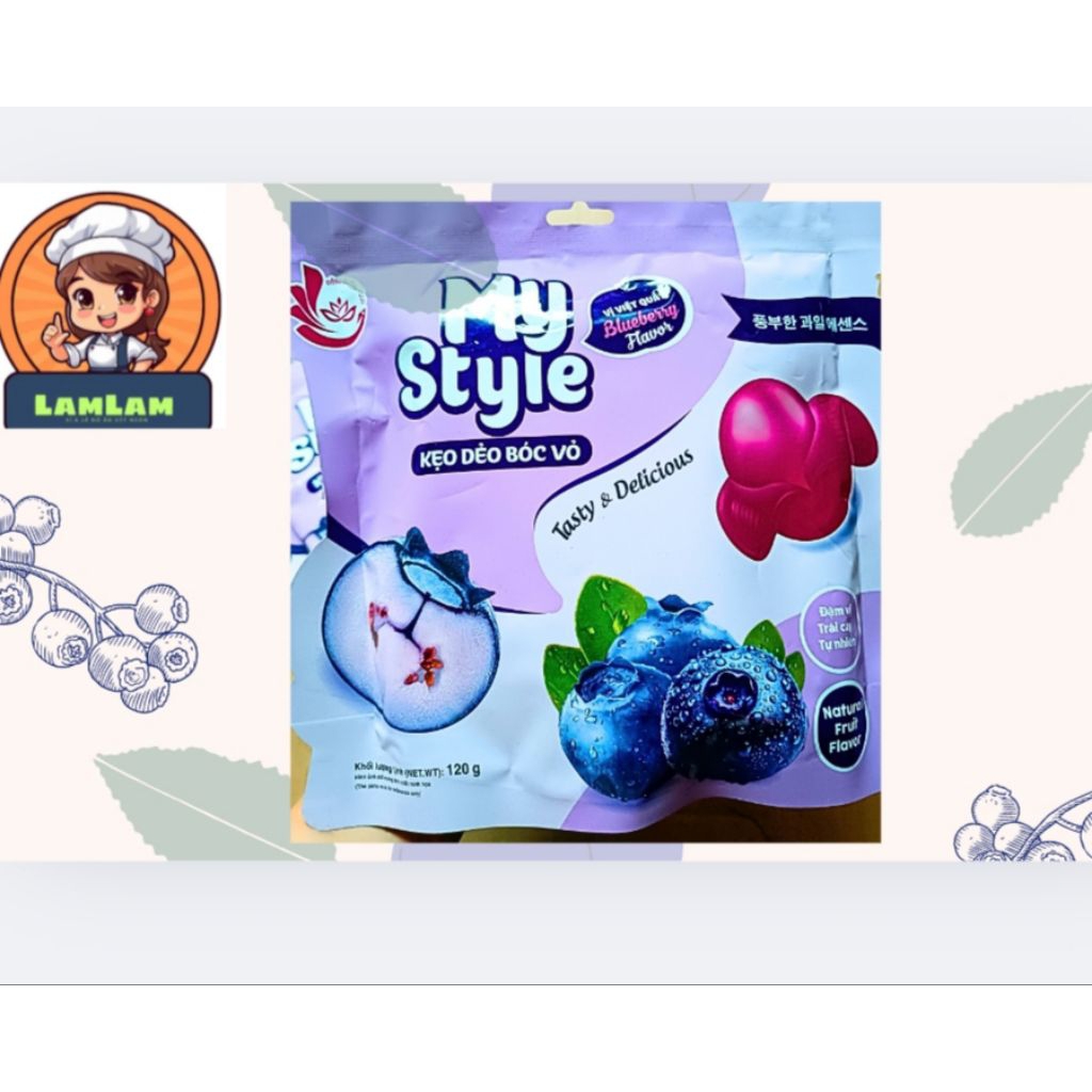 Kẹo dẻo trái cây Việt Quất My Style