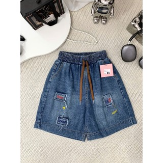 [AB-01] Quần ngố jeans lụa-cạp chun co dãn-size:40-78kg