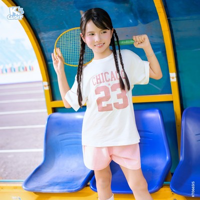 Bộ Quần Áo Cộc Tay K'S CLOSET Chất Liệu Vải Cotton Cho Bé Gái (2-14 tuổi) từ 10kg-50kg KT066SIS