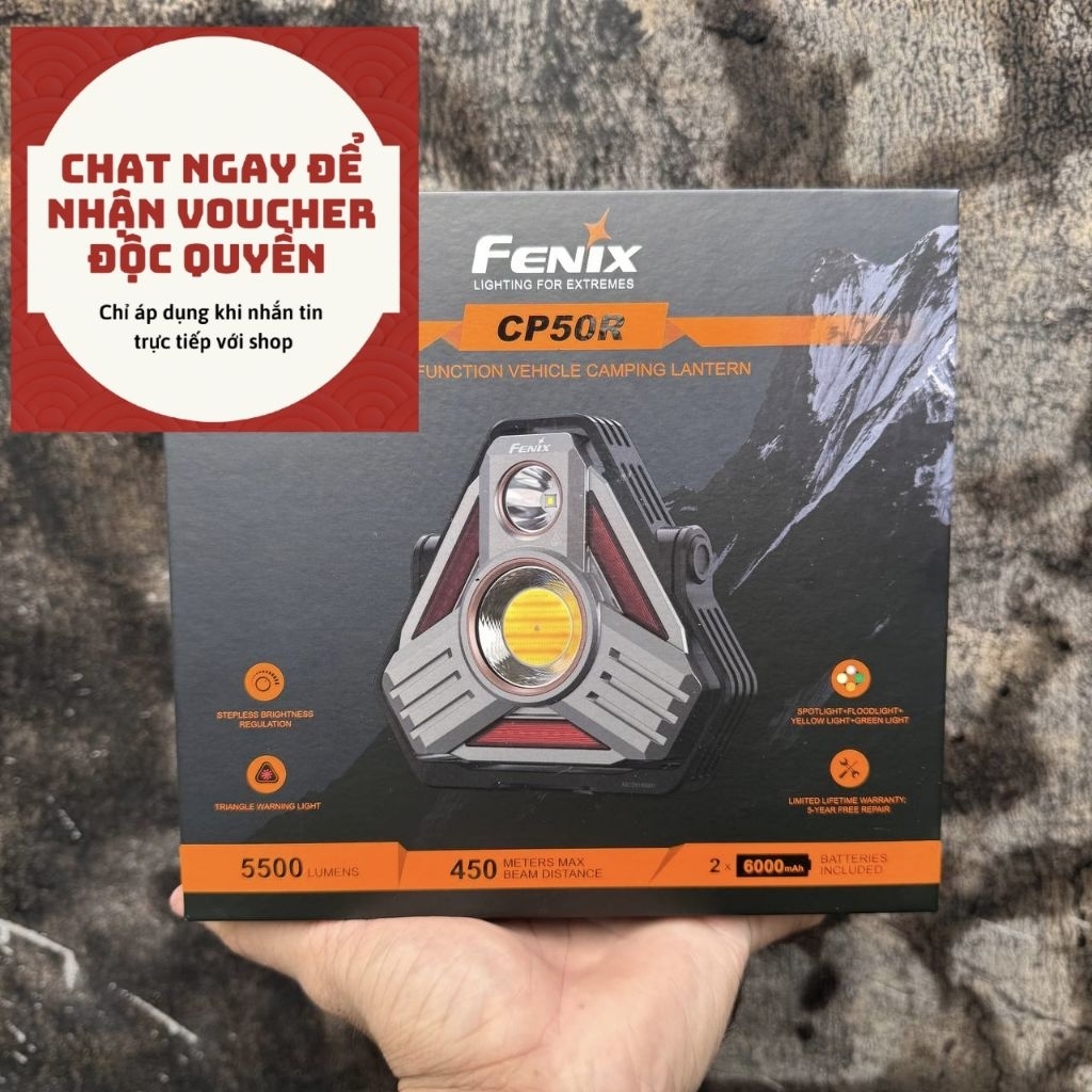 [Tặng Voucher]   Đèn pin cắm trại đa năng Fenix CP50R  ( nhắn tin để nhận giá tốt nhất )