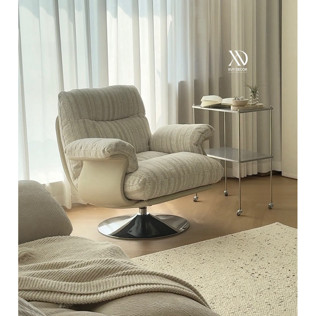 Ghế Sofa xoay đơn thư giãn Caasaci Lounge Chair nhập khẩu cao cấp