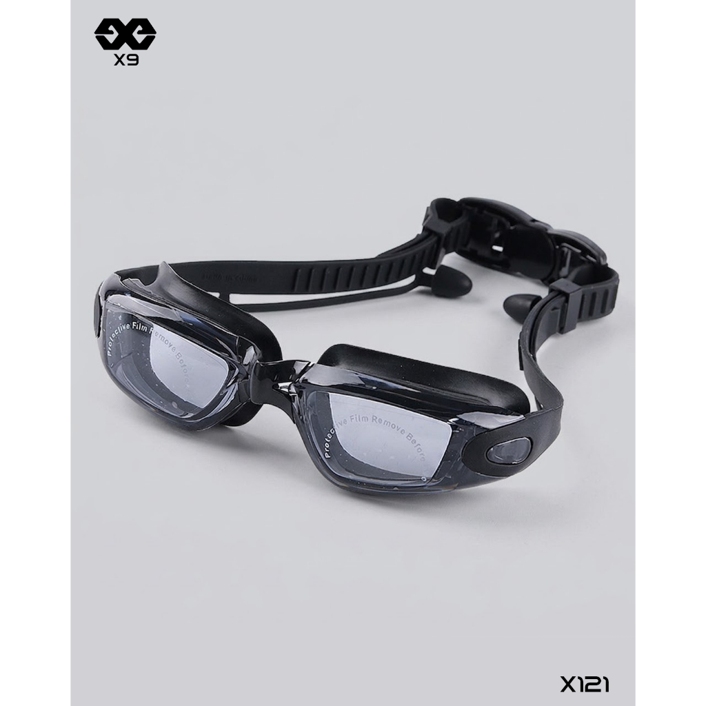 Kính Bơi Nam/ Nữ Unisex FreeSize Có Kèm Nút Bịch Tai - X121 - X9 Sportswear
