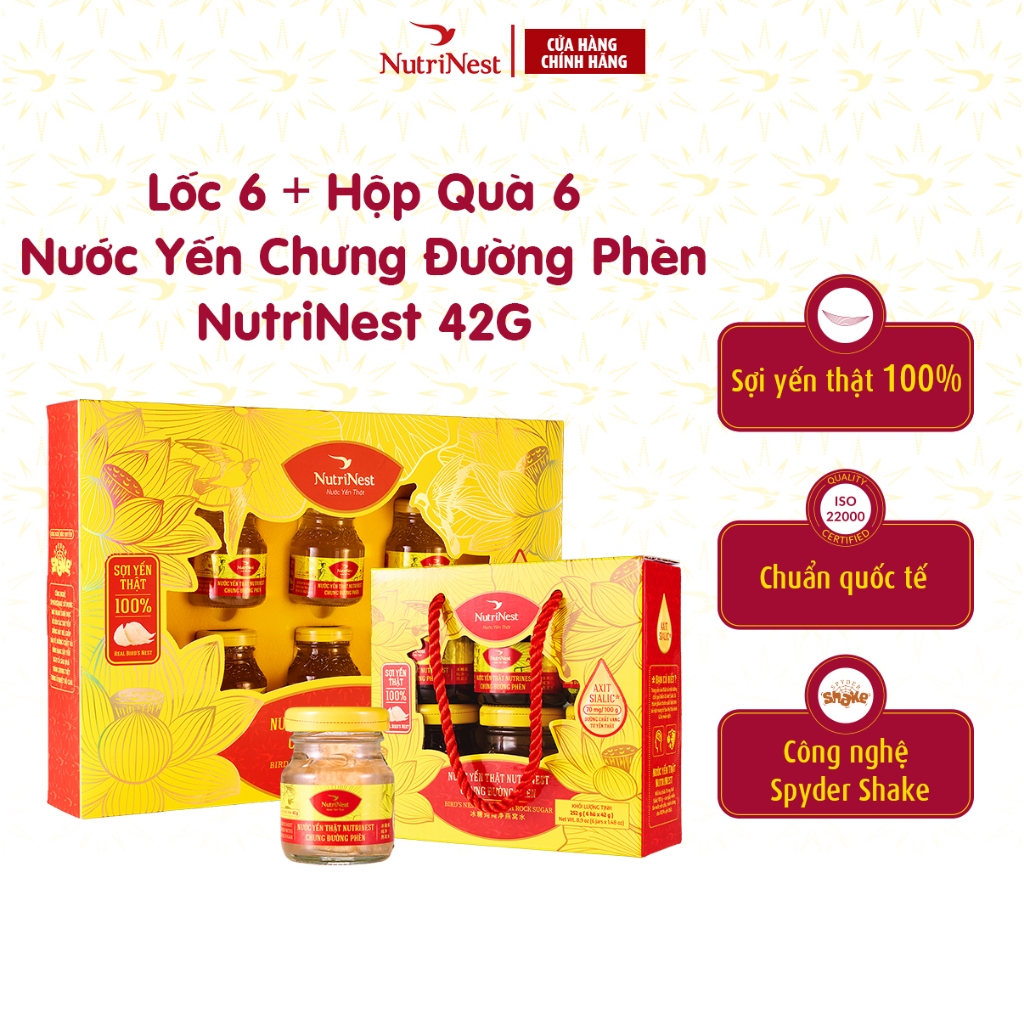 Nước Yến Chưng Đường Phèn Nguyên Chất NUTRINEST Bồi Bổ Sức Khỏe - Hũ 42g