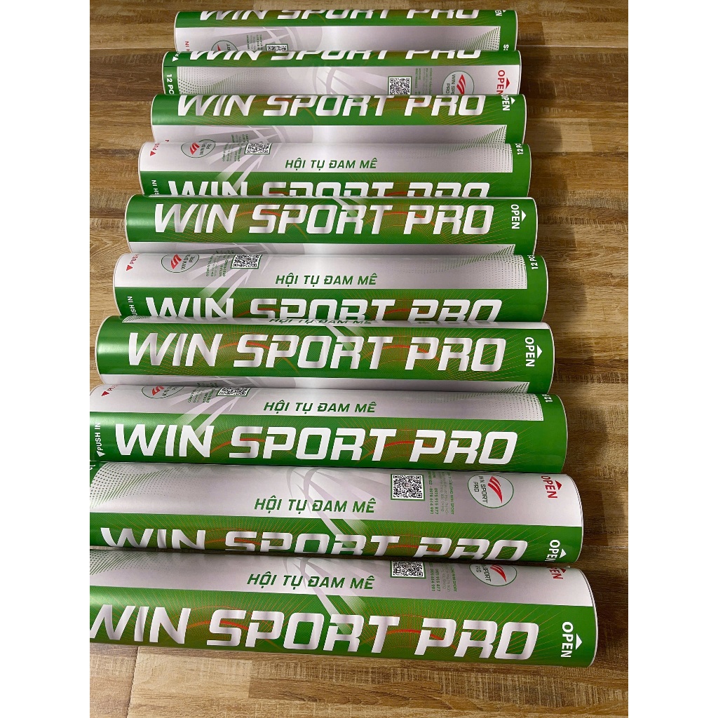 [ Rẻ nhất shopee ] COMBO tiết kiệm Ống cầu lông Winsport PRO 12 quả giá ưu đãi ra mắt thị trường