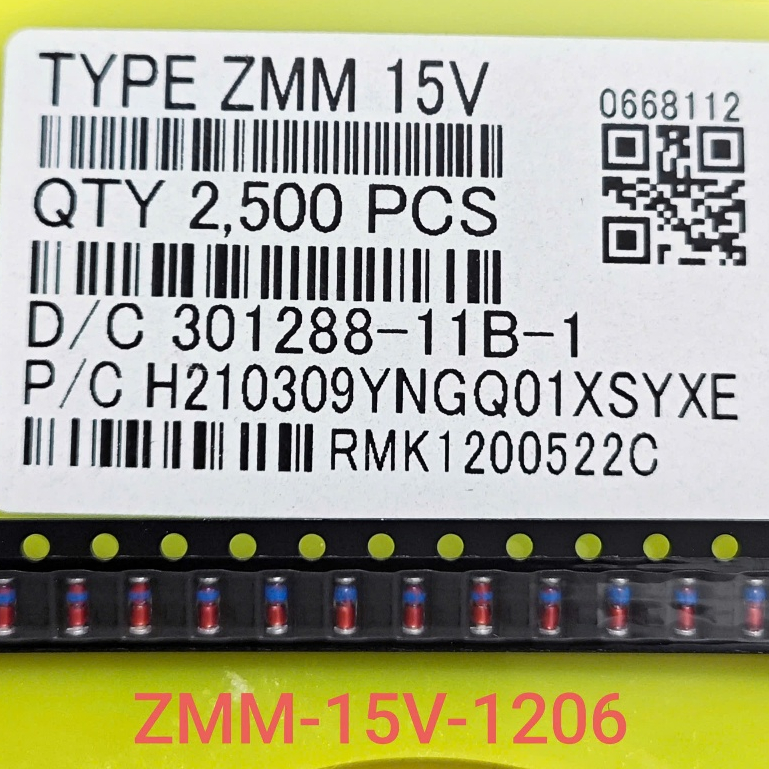 (Combo 10 con) Diode Zener ZMM15 SMD 1206 LL34 hình trụ ống thuỷ tinh Diode Zener 15V 0.5A (Combo)
