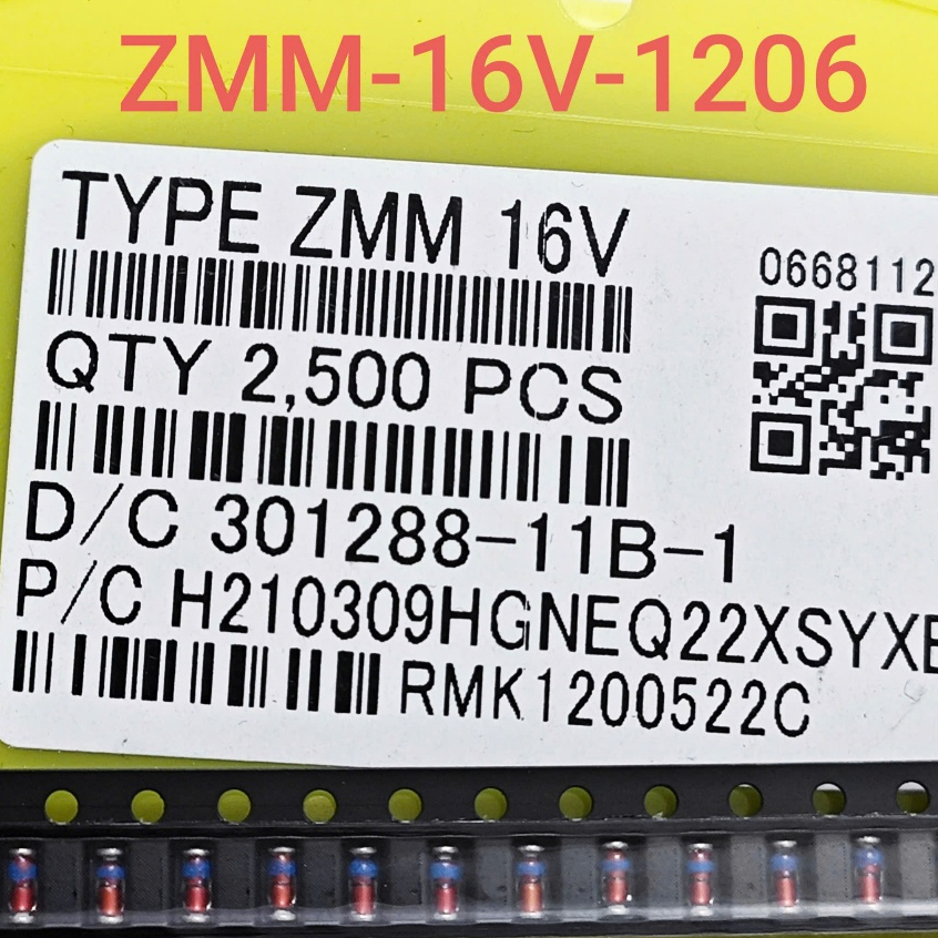 (Combo 10 con) Diode Zener ZMM16 SMD 1206 LL34 hình trụ ống thuỷ tinh Diode Zener 16V 0.5A (Combo)