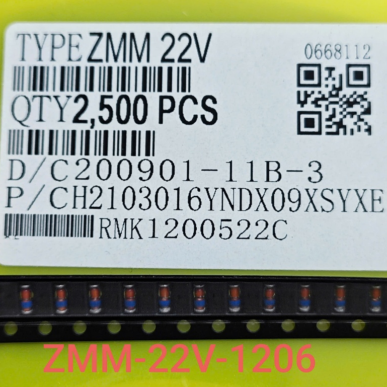 (Combo 10 con) Diode Zener ZMM22 SMD 1206 LL34 hình trụ ống thuỷ tinh Diode Zener 22V 0.5A (Combo)