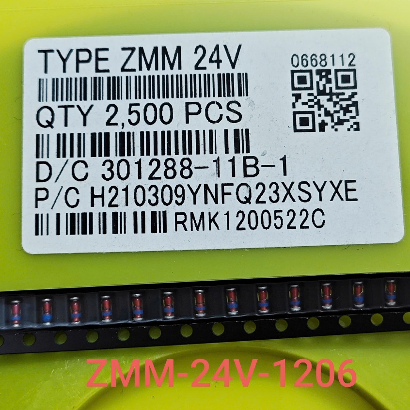 (Combo 10 con) Diode Zener ZMM24 SMD 1206 LL34 hình trụ Diode Zener 24V 0.5A (Combo)