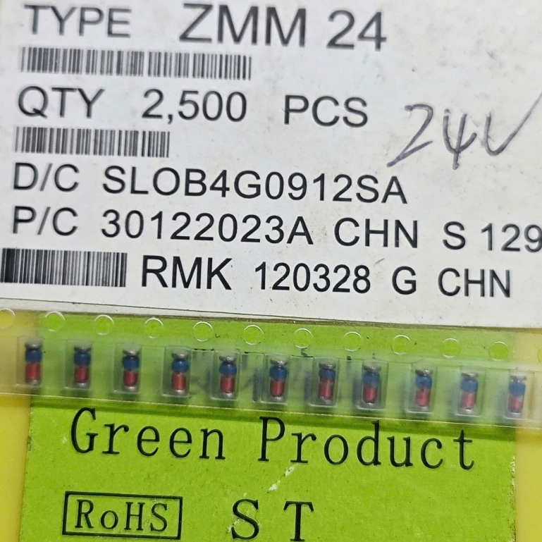 (Combo 10 con) Diode Zener 24V ZMM 24 SMD 1206 LL34 hình trụ Diode Zener 24V 0.5A ST (Combo)