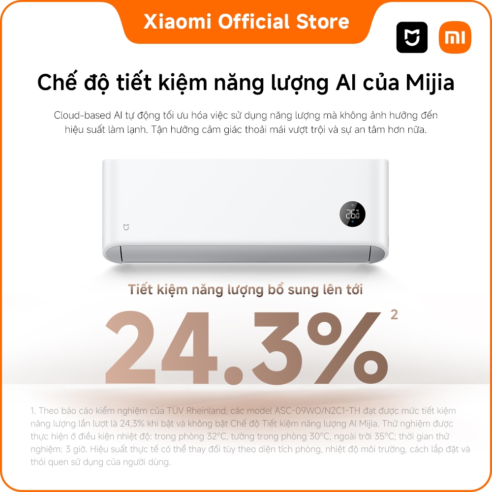 [MỚI RA MẮT] Máy lạnh/ Điều hòa Xiaomi Mijia Air Conditioner Eco 1.0HP 5-Star Inverter | Làm mặt nhanh trong 30 giay | BigBuy360 - bigbuy360.vn
