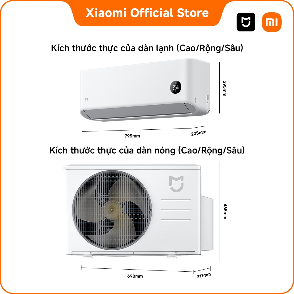 [MỚI RA MẮT] Máy lạnh/ Điều hòa Xiaomi Mijia Air Conditioner Eco 1.0HP 5-Star Inverter | Làm mặt nhanh trong 30 giay | BigBuy360 - bigbuy360.vn