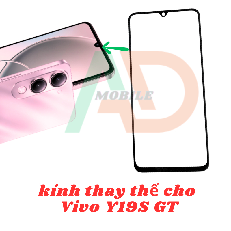AD mặt kính Vivo Y19S GT, kính dùng ép cho Vivo Y19S GT