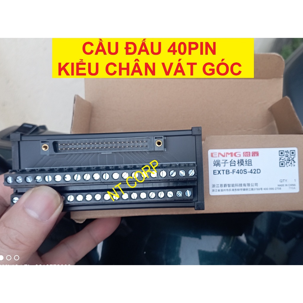 Cầu đấu 40pin KB-TB40-G4 dùng cho module Input/Output PLC dòng Q của Mitsubishi, PLC Omron, PLC Fuji