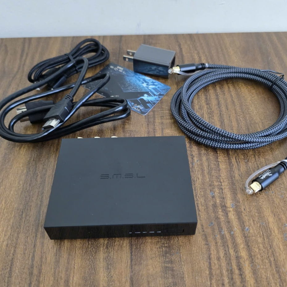 DAC PS100 Chính Hãng SMSL Có HDMI ARC Bluetooth USB Optical Coaxial Chip ES9023 Tặng Dây Quang Rocke
