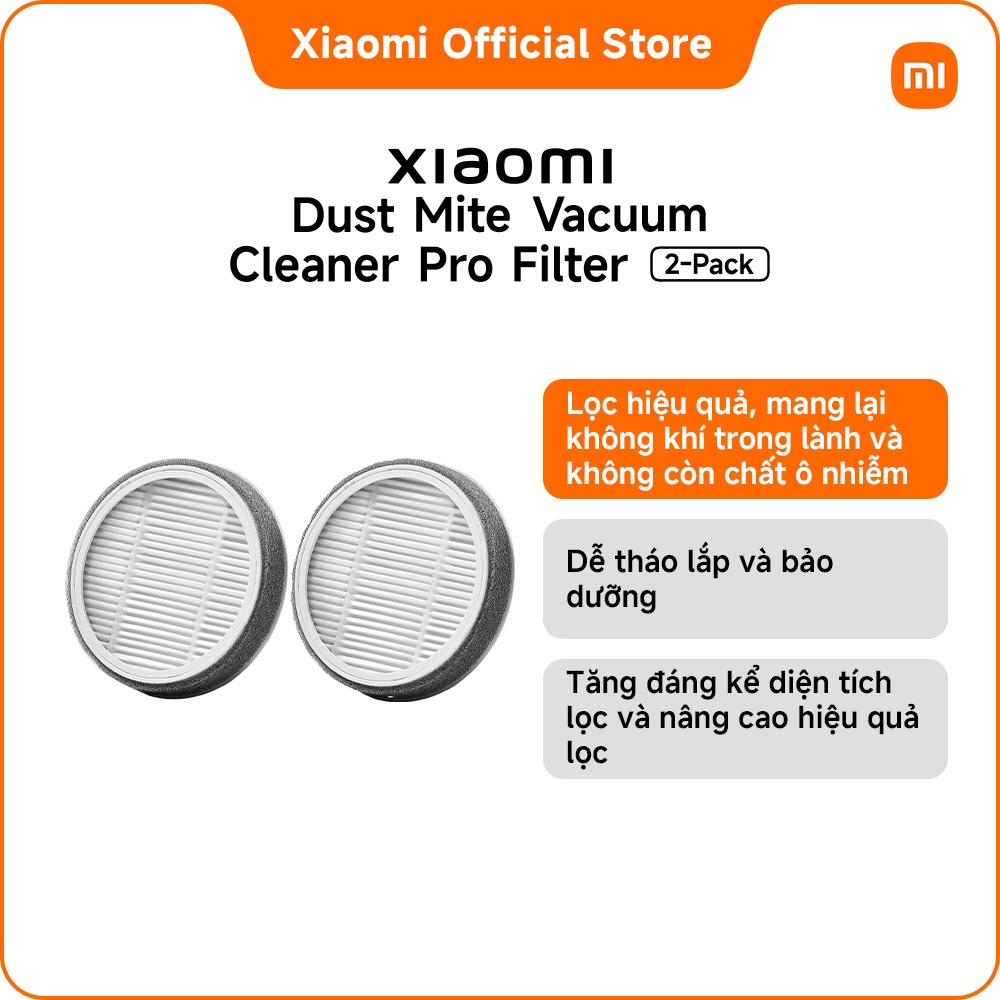 Xiaomi Dust Mite Vacuum Cleaner Pro Filter (2 Pack)