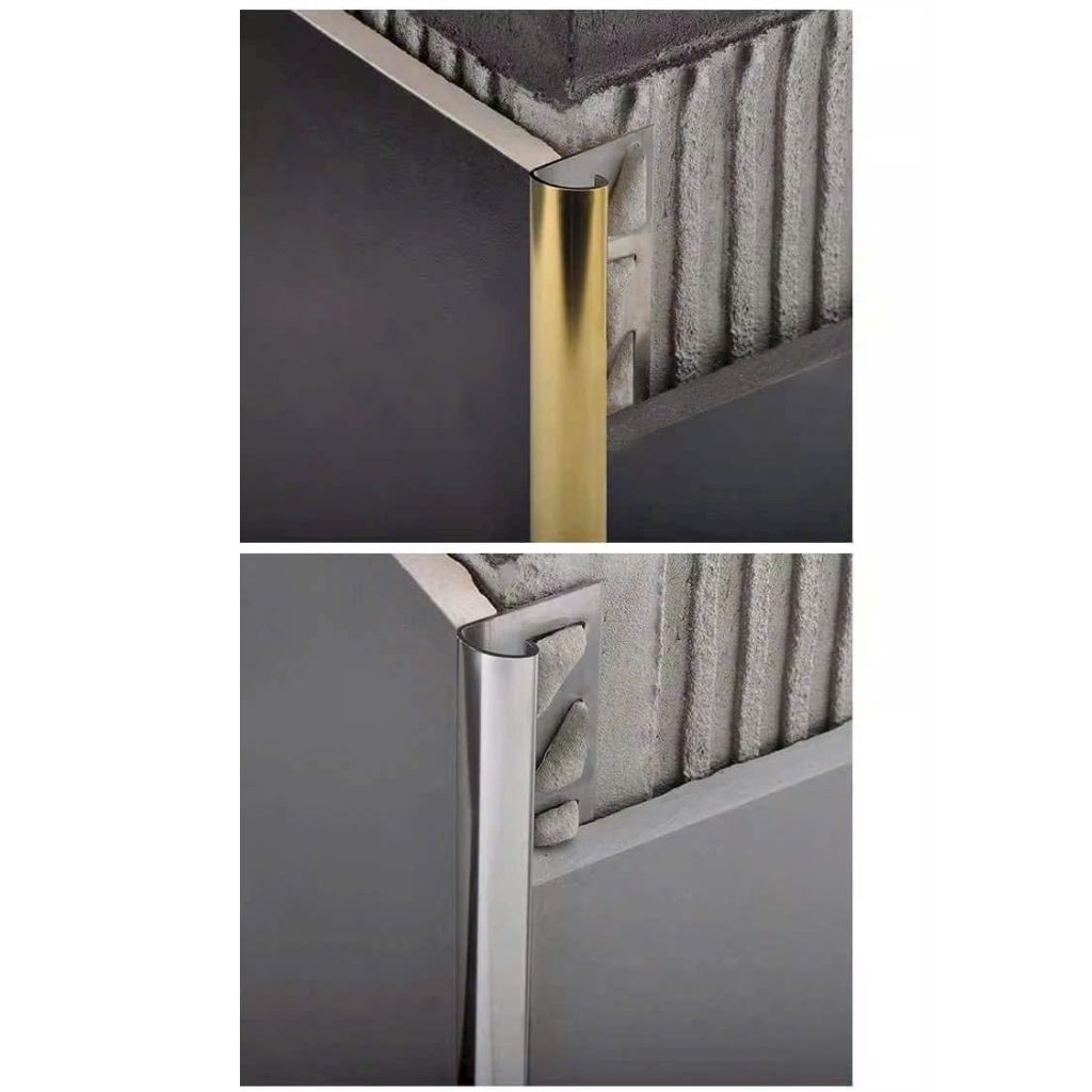 Nẹp bo góc tròn ốp gạch,nẹp inox 304 bo góc tròn,nẹp inox bo góc gạch 8-12mm,nẹp bo tròn,nẹp inox nẹ