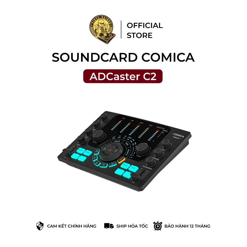 Soundcard âm thanh Comica ADCaster C2 | Bảo hành 12 tháng