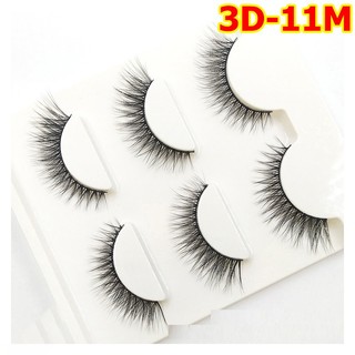 Lông mi chồn 3D số 11 mỏng (Cam kết hàng loại 1)