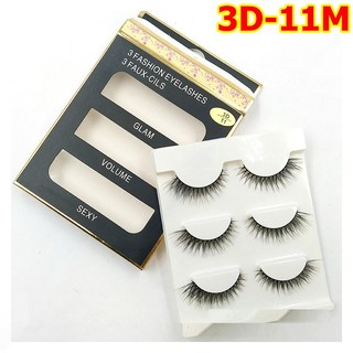 Lông mi chồn 3D số 11 mỏng (Cam kết hàng loại 1)