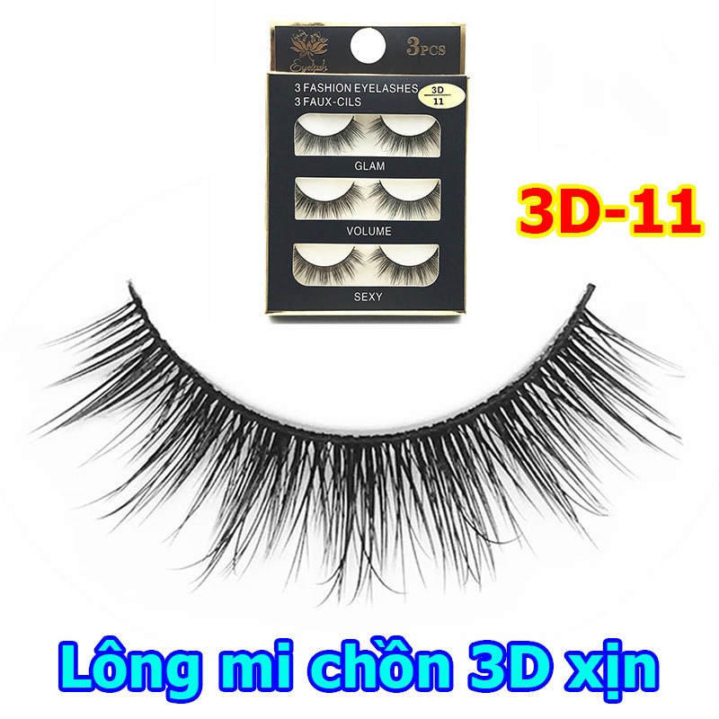 Lông mi chồn 3D số 11 (Cam kết hàng loại 1)