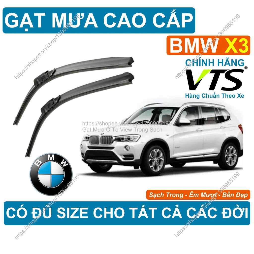 Gạt Mưa Kính Lái BMW X3, Cặp Gạt Mưa Kính Lái Cho Các Dòng Xe BMW X3, Có Đủ Size Cho Các Đời Xe BMW 
